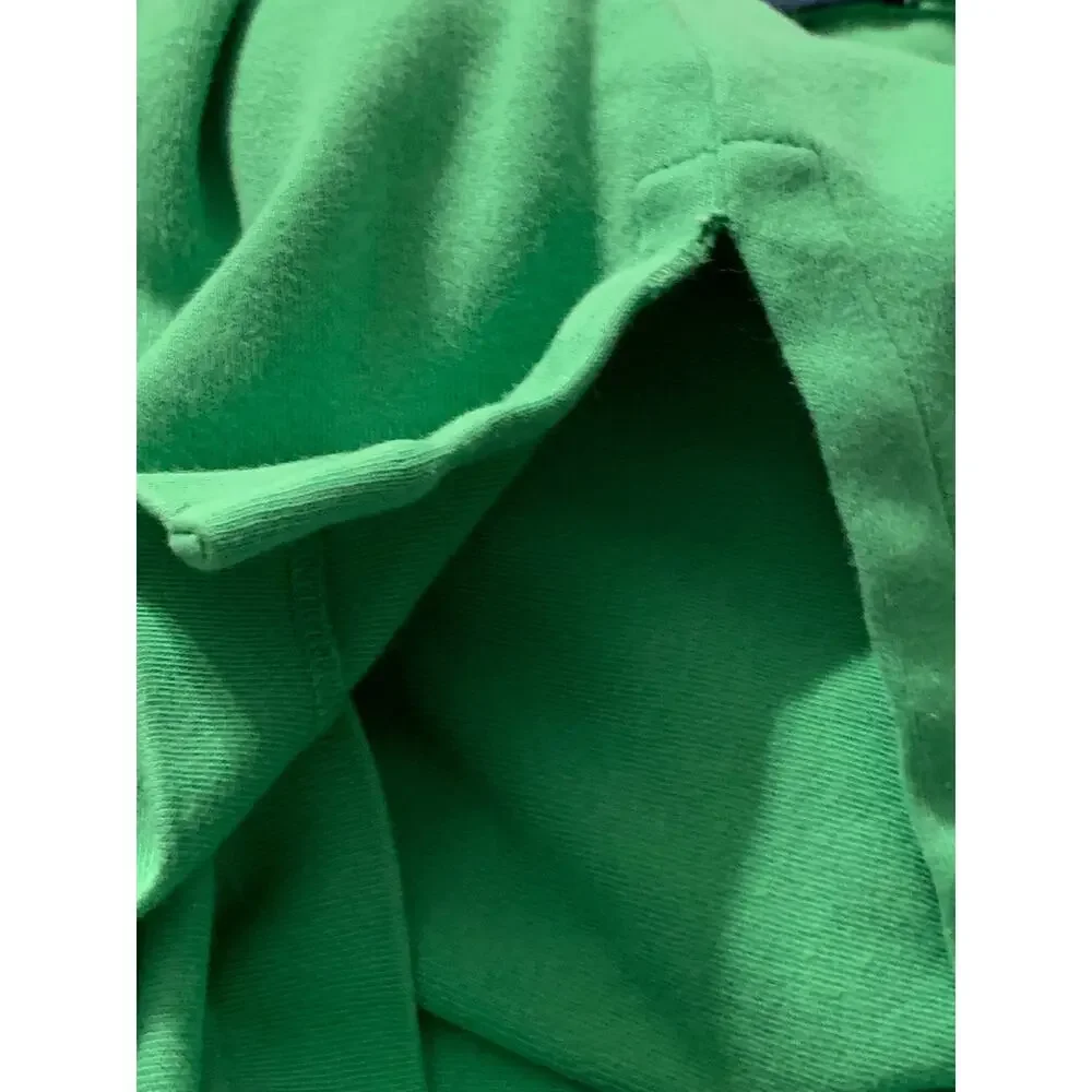 POLO BY RALPH LAUREN Men’s Green 2 Button Classic Fit Solid Cotton Polo Shirt Lg
